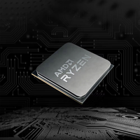 Prosesor CPU Desktop Ryzen5 5500 Ryzen5 7500F Ryzen7 5700X Versi Tray untuk Komputer Desktop Gaming PC