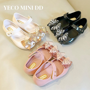 Sandales d'été en gelée pour bébés, chaussures en gelée à nœud pour enfants, chaussures à semelle souple, chaussures confortables, sandales de princesse en gelée - Product Image 2