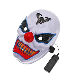 <span class=keywords><strong>Masque</strong></span> <span class=keywords><strong>LED</strong></span> en plastique style clown, couvrant tout le visage, dents jaunes, Halloween, lumineux dans le noir, <span class=keywords><strong>masque</strong></span> de cosplay, piles incluses - Product Image 3