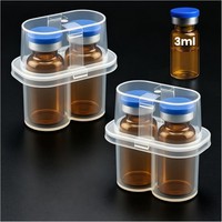 Boîtes personnalisées pour flacons en plastique transparent de 3 ml et 10 ml *1, étuis de rangement pour flacons Cillin, étuis de voyage, matériaux recyclés, porte-flacons