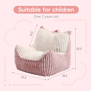 Sofá Infantil Portátil de Tela de Pana Resistente, Relleno de Espuma, Cómodo Sillón Tipo Puff para Dormitorio Infantil, Gran Venta - Product Image 6