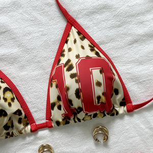 G02993C 2026 春夏热销女式猎豹图案两件套泳衣 - Product Image 4