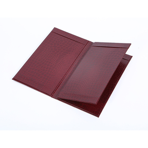 Cubierta de Menú Personalizada de Piel Sintética de Cocodrilo, Formato A5, Cuatro Páginas, Libro de Menú A4, Menús para Restaurantes - Product Image 2