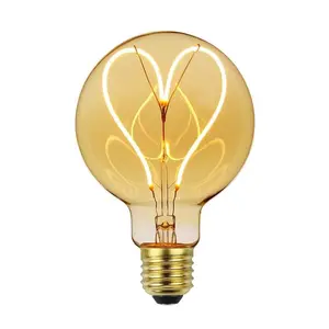 Giá Rẻ Tùy Chỉnh Trang Trí ST64 G80 G95 G125 Linh Hoạt Mềm Diy 4 Wát Watt Led Filament Bulb Edison Đèn Ánh Sáng