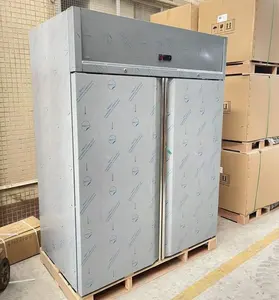 Freezer Lurus Baja Tahan Karat Dapur Restoran Hotel Komersial 1400L/Freezer Dalam Vertikal