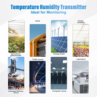 Transmisor Industrial de Temperatura y Humedad con Salida de 4-20mA, Sensor para Sistemas HVAC y Monitoreo Ambiental THT03C