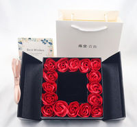 Boîte d'Emballage de Bijoux Personnalisée avec Grand Nœud Papillon Boîte à Fleurs Rose pour Bagues Colliers Boucles d'Oreilles Bracelets