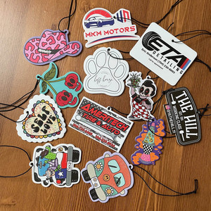 Désodorisant de voiture suspendu personnalisé avec logo, en papier parfumé écologique, cadeau promotionnel en gros - Product Image 4