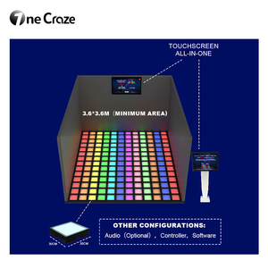 Parco giochi per bambini illuminato pista da ballo LED 30x30cm interattivo attivo gioco interattivo Led piastrelle per pavimenti per multiplayer - Product Image 5