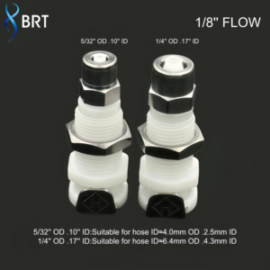 Connecteur rapide <span class=keywords><strong>de</strong></span> panneau en plastique POM PTF pour tuyau d'air, diamètres extérieurs 6mm, 8mm, 10mm, à raccordement rapide pour montage sur panneau - Product Image 3