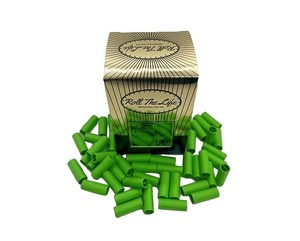 Tubes en papier vert pour la fabrication de pompons décoratifs - Product Image 4