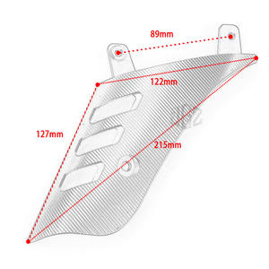 ฝาครอบโช้คอัพข้างรถมอเตอร์ไซค์ CNC แผ่นกันกระแทกหน้าล้อ อุปกรณ์เ<span class=keywords><strong>ส</strong></span>ริมสำหรับ VESPA GTS 125 200 300 2013-2020 - Product Image 6