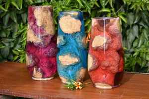 Macetas Versátiles y Duraderas de Resina y Madera para Plantas, Perfectas para Plantas de Flores, Hierbas y Suculentas - Product Image 2