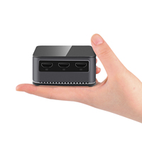 Mini PC de poche 12e génération N100 Quad Core Windows11 12 Go DDR5 intégré Max 2 To SSD PC de jeu ordinateur de bureau double LAN 3x4K WiFi6