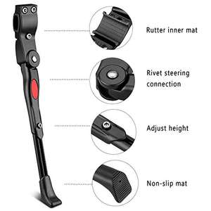 Penyangga Samping Sepeda Hongsen HS-Z001 Universal dari Paduan Aluminium Anti Selip, Panjang Dapat Disesuaikan (34-38cm) - Product Image 3