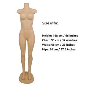 Gran oferta de plástico de cuerpo completo maniquí de busto grande Color de piel maniquí femenino sin cabeza <span class=keywords><strong>para</strong></span> exhibición de <span class=keywords><strong>ropa</strong></span> - Product Image 2