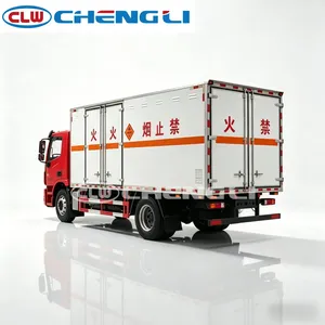Camionnette pour marchandises dangereuses CLW 18T 4x2, véhicule de transport de matières explosives avec caisse fermée antistatique - Product Image 2