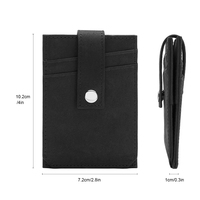 Dompet Kulit Asli Minimalis Lipat Dua dengan Logo Custom, Anti-RFID, Kantong Koin, dan Tempat Kartu Kredit