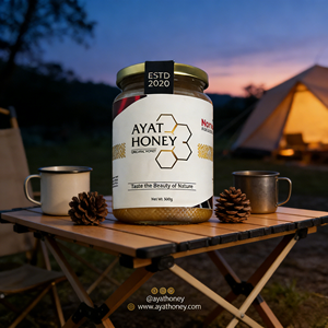 Miel Blanca Premium Ayat (100% Cruda Orgánica Adey Abeba/Sage) Enzimas de Polen Naturales Aminoácidos Vida Útil de 2-3 Años Origen ET - Product Image 6