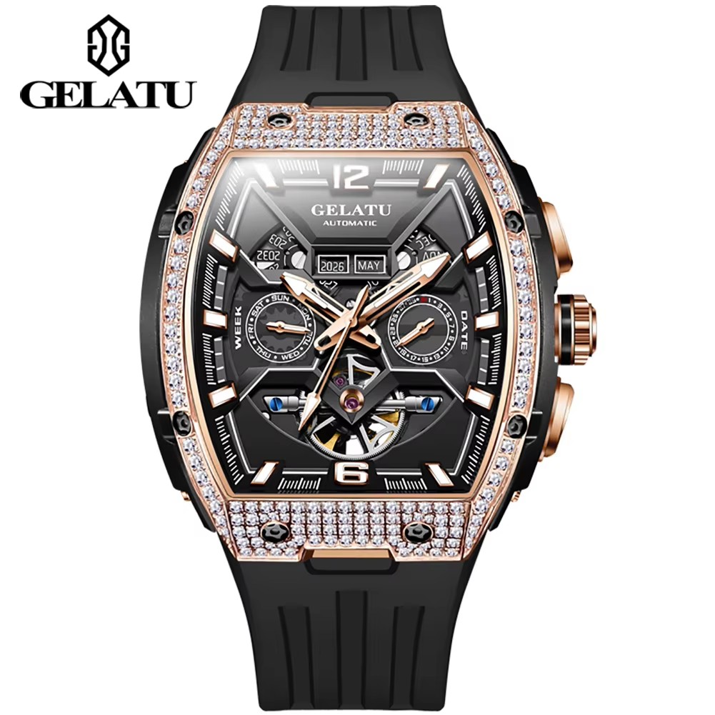 1 rose gold - black