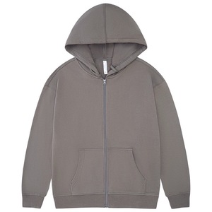 330gsm Solid Drop Shoulder <b>Hoodie</b> Baggy Oversized Zip Up Custom Fabric - Product Image 1