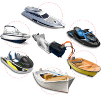 Motor Marino de CC de 72V y 20HP, Hélice de 5600 RPM, Propulsor de Popa para Embarcaciones, Motores Internos y Externos para Moto Acuática, Bote de Pesca de Aluminio