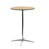 Table de bar ronde moderne en bois pour hôtel, avec pieds et base argentés réglables en hauteur, pour boîte de nuit et café en intérieur