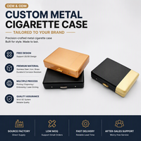 Boîte à cigarettes en fer rayée colorée, étui à cigarettes en métal vierge, conteneur de rangement portable de poche, vente en gros