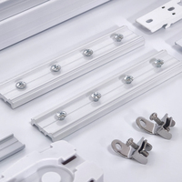 Kit de rideaux intelligents dissimulés miniatures, système de rail DIY de 1,2 à 6,2 m, super silencieux, WiFi, Zigbee, commande vocale, rail en aluminium pour salon