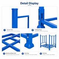 Système de rayonnage empilable avancé, revêtu de peinture en poudre, pliable, pour entrepôt, stockage de pneus, logistique, centre de distribution