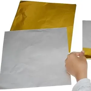 aluminum foil paper sheet blue metallic foil wrapping paper