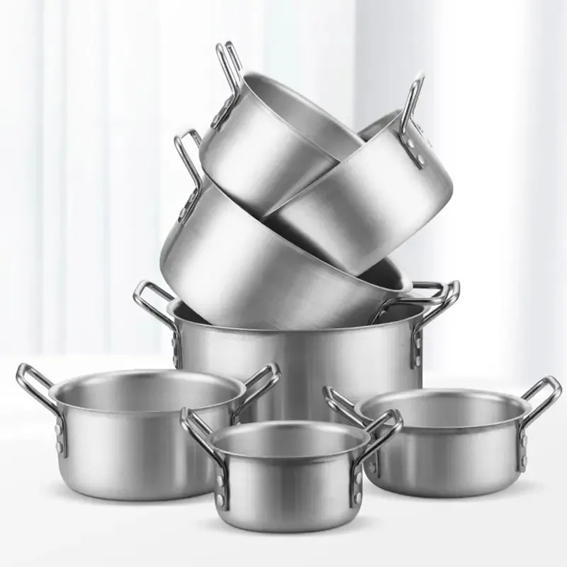 Factory Sale Cooking Pot Set 7pcs Aluminum Soup Stock Pots Die Cast Cookware Set