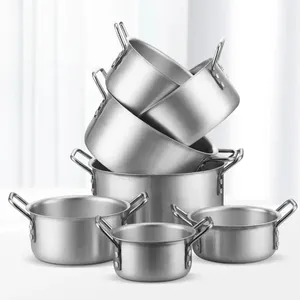 Venda de fábrica Cooking Pot Set 7pcs Alumínio Sopa Stock Potes Die Cast Cookware Set