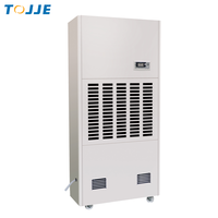 TOJJE Nuevo Deshumidificador de Aire Industrial Eléctrico de 240L/D con Compresor, para Control de Humedad en Almacenes de Semillas, Hogares y Granjas