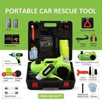 Vente chaude : Cric hydraulique électrique 12V 530MM 5 tonnes et clé à chocs – Outils d'urgence pour voiture, kit de réparation d'urgence pour véhicule