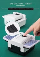 Mélangeur de cartes automatique en plastique rechargeable à piles pour casino, poker, jeux de société et TCG – Vente en gros