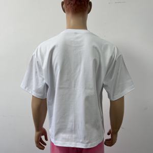 Abbigliamento estivo da uomo Streetwear T-Shirt larga Plus-size a maniche corte con logo personalizzato stile Casual T-Shirt traspirante da uomo T-171 - Product Image 4