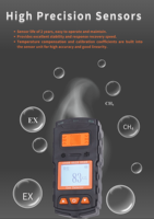 SHIELD Detector de gas portátil Metano EX CH4 LEL Sensor OEM ODM Tiempo de espera prolongado Alarmas múltiples Analizador de gas portátil