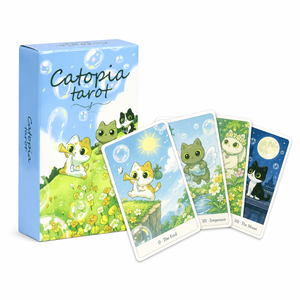 Jeu de cartes Oracle Healing Cat pour la méditation spirituelle, 78 illustrations uniques de chatons, cartes de tarot pour débutants et collectionneurs, <span class=keywords><strong>cadeau</strong></span> - Product Image 1