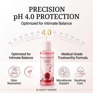 <span class=keywords><strong>Gel</strong></span> lavant vaginal parfumé multi-actions à force clinique, 100 % naturel, pH équilibré, antibactérien, flacon de 250 ml avec bouchon pulvérisateur - Product Image 5