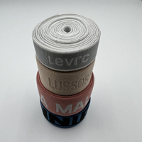 Hualiu Usine Logo Personnalisé Jacquard Web Tissu Bande Élastique Nylon Impression Conception Sous-Vêtements Ceinture