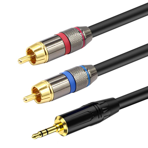 Nhà Máy OEM <span class=keywords><strong>3.5Mm</strong></span> Jack Stereo Âm Thanh Nam Để Dual <span class=keywords><strong>2</strong></span> <span class=keywords><strong>RCA</strong></span> <span class=keywords><strong>3.5Mm</strong></span> Trs Để Đôi <span class=keywords><strong>RCA</strong></span> Âm Thanh Phụ Trợ Stereo Y Splitter Cáp - Product Image 1