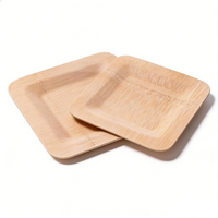 Assiettes jetables en bambou de 7, 8, 9, 10 et 12 pouces pour fêtes, pique-niques, restaurants, supermarchés – Écologiques, biodégradables, vente en gros