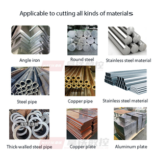 Sierra de cinta/cortadora de tubos (para metal) Equipo de corte de acero CNC de doble columna con ángulo de corte ampliado Precio de fábrica - Product Image 6