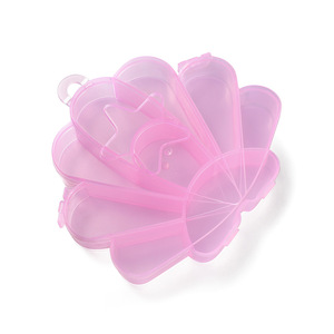 Boîte de rangement rose en plastique pour bijoux, avec motifs de cœur et de pomme, pour perles et accessoires, capacité de 1 à 3 L - Product Image 4
