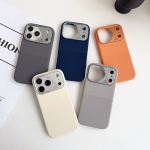 Wholesale Luxury Liquid Silicone <b>Phone</b> Case for 17 Pro Max Shockproof Magnetic <b>Ring</b> Holder Anti-scratch Protective Cover - Product Image 5