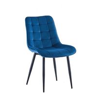 Meilleure Chaise de Salle à Manger Rembourrée en Métal Italien Style Nordique Hebei Moderne Crème Rouge Bleu, Luxe Unique Pas Cher, Vente en Gros