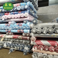 Tissu en polyester 100 % à prix de gros, 80 g/m², imprimé pigmentaire coloré, tissu léger pour draps