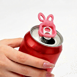 <b>Bow</b> Nail Protector Can Opener Cute Long Nail Saver Keychain Beverage Soda Lid <b>Pull</b> Helper - Product Image 1