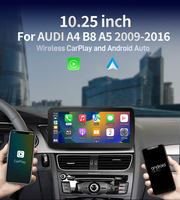 Lecteur DVD de voiture 2 Din Radio Grand écran Sans fil Carplay Android Auto Linux pour Audi A4 B8 A5 2009-2016